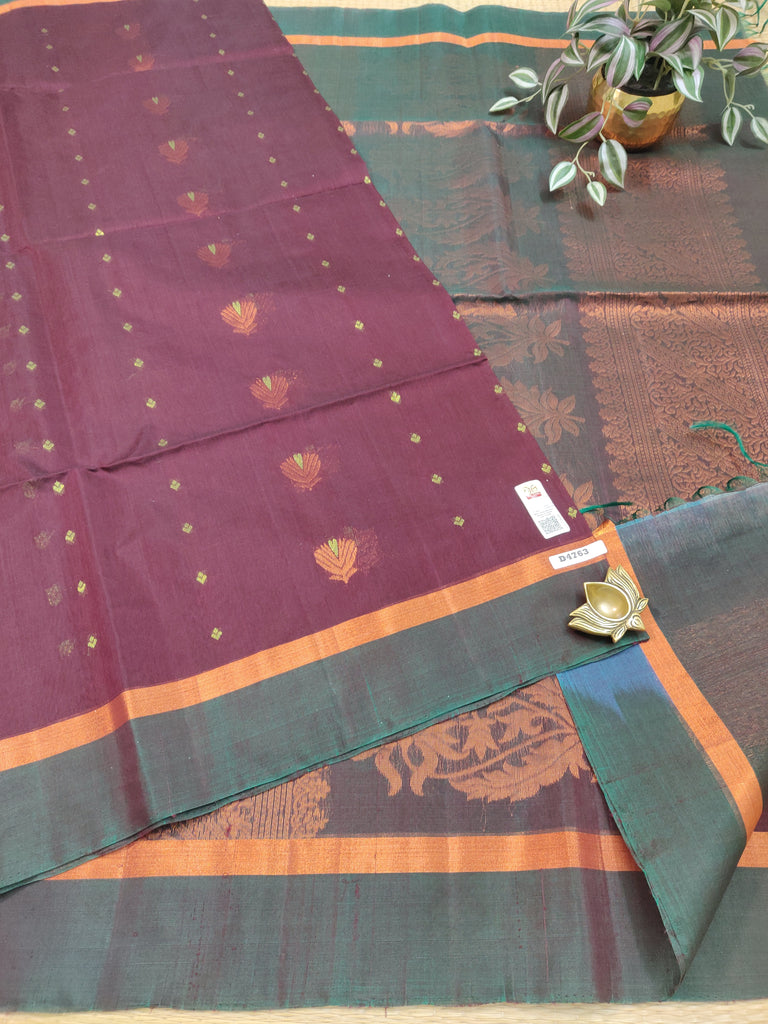 Pure Silk Cotton Sarees #D4763