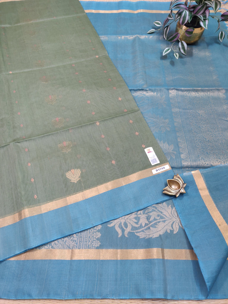 Pure Silk Cotton Sarees #D4768