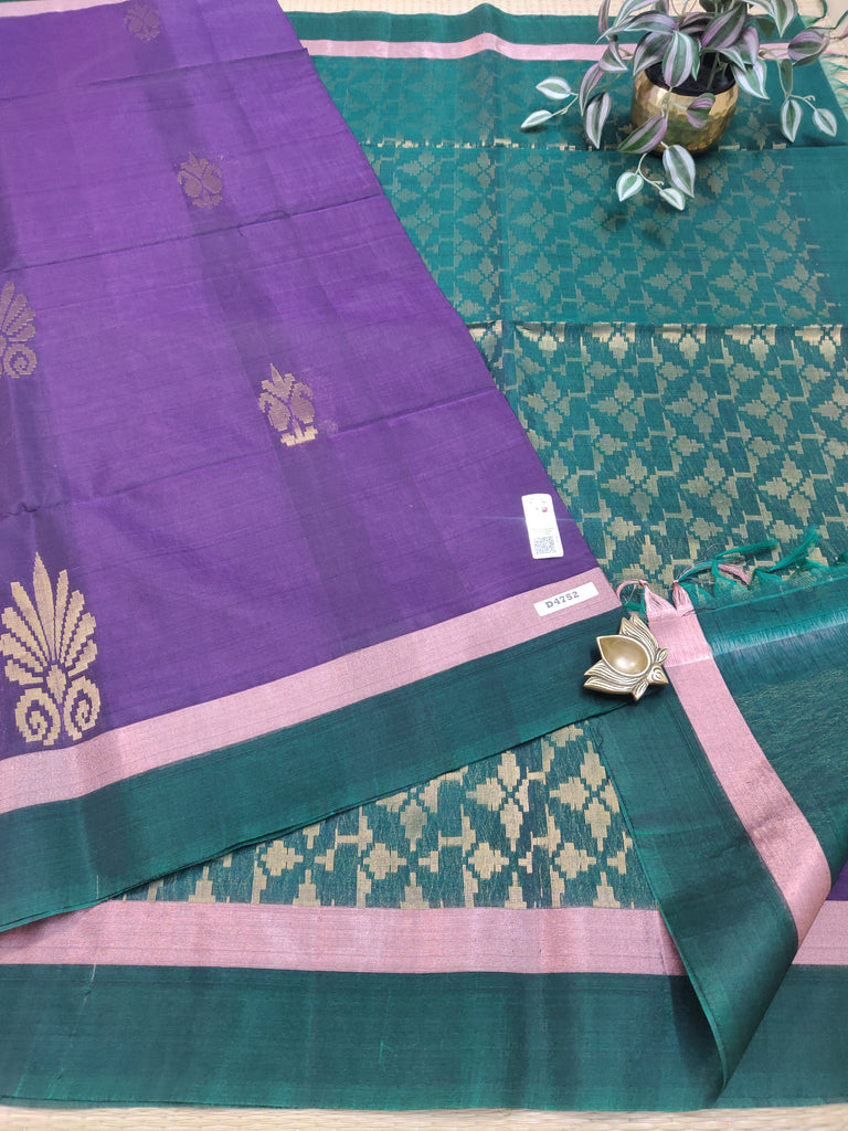 Pure Silk Cotton Sarees #D4752