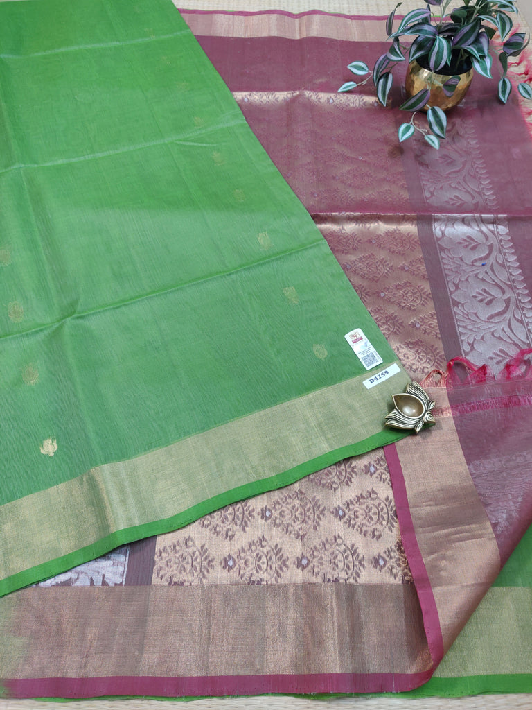 Pure Silk Cotton Sarees #D4759