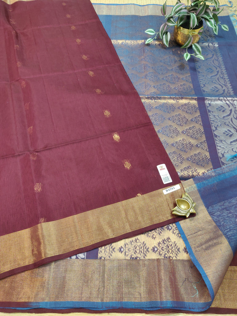 Pure Silk Cotton Sarees #D4761