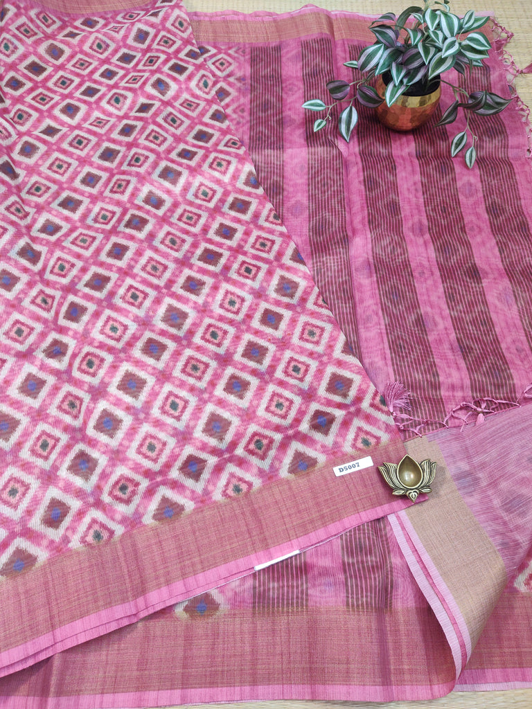 Semi Jute Silk Sarees #D5007