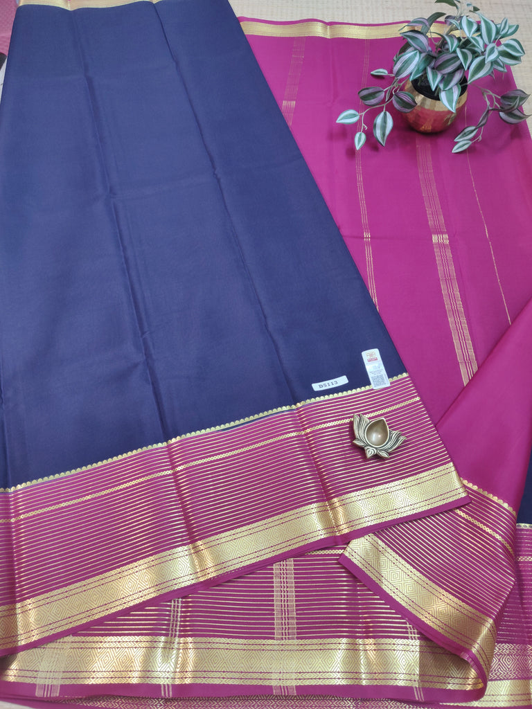 Pure Crepe Silk Saree #D5113