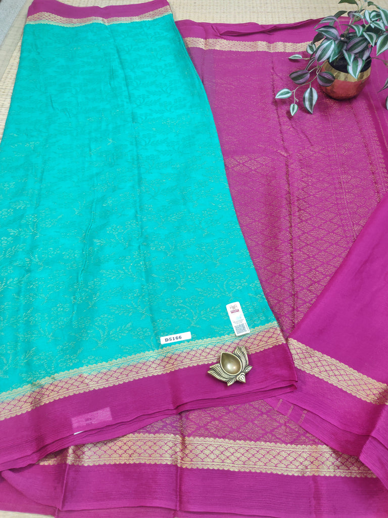 Pure Crepe Silk Saree #D5166