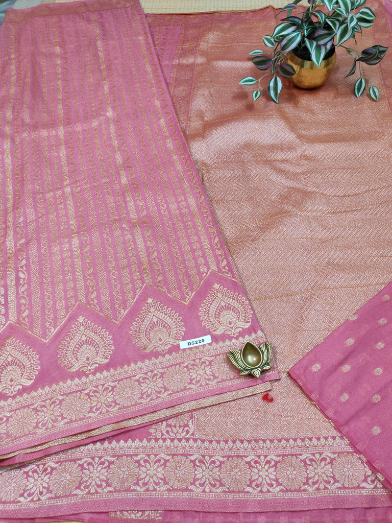 Satin Crepe Saree #D5220