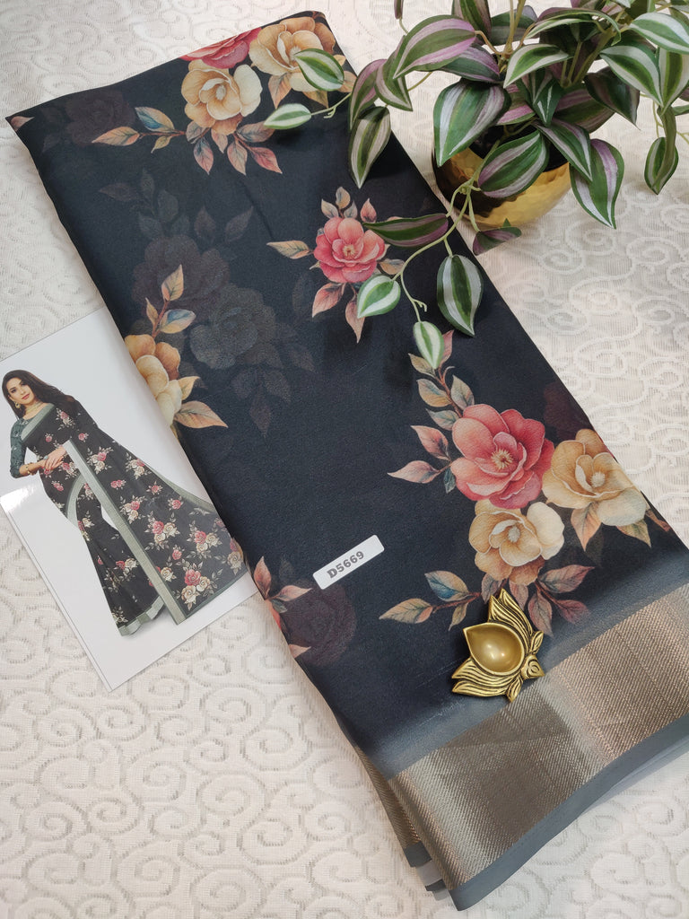 Shimmer Silk sarees #D5669