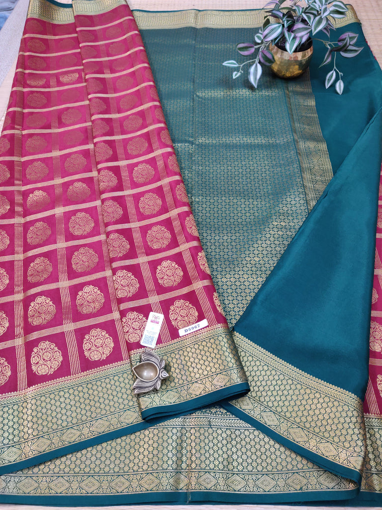 Pure Crepe Silk Saree # D5967