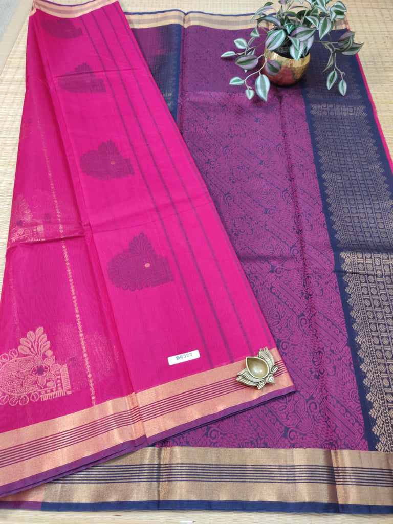 Silk Cotton Sarees #D6377