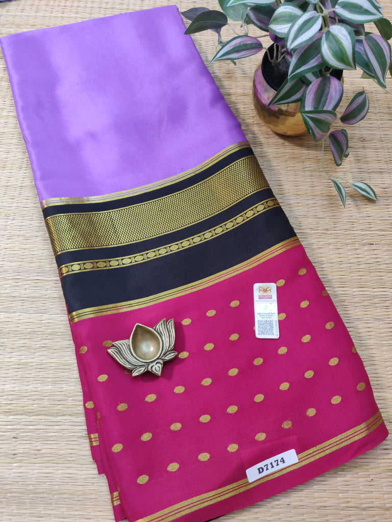 Pure Crepe Silk Saree #D7174