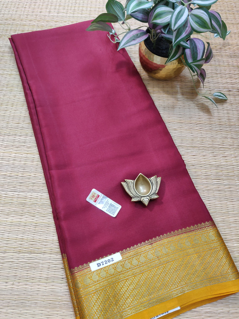 Pure Crepe Silk Saree #D7202