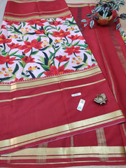 Pure Crepe Silk Saree #D7362