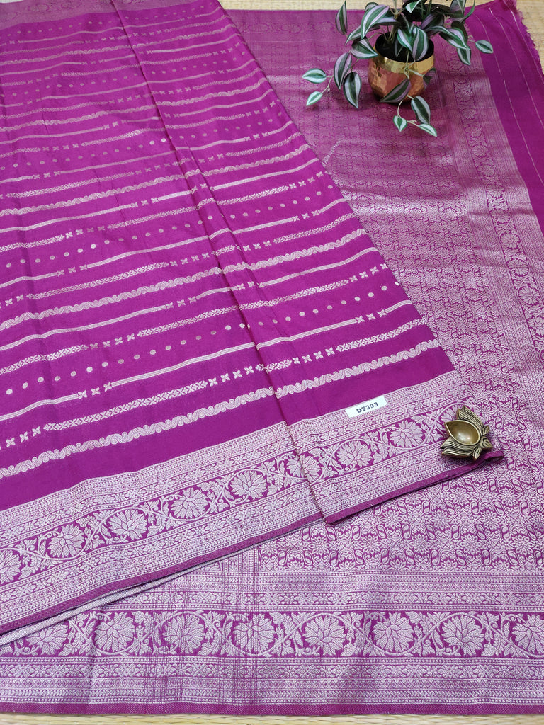 Satin Crepe Saree #D7393