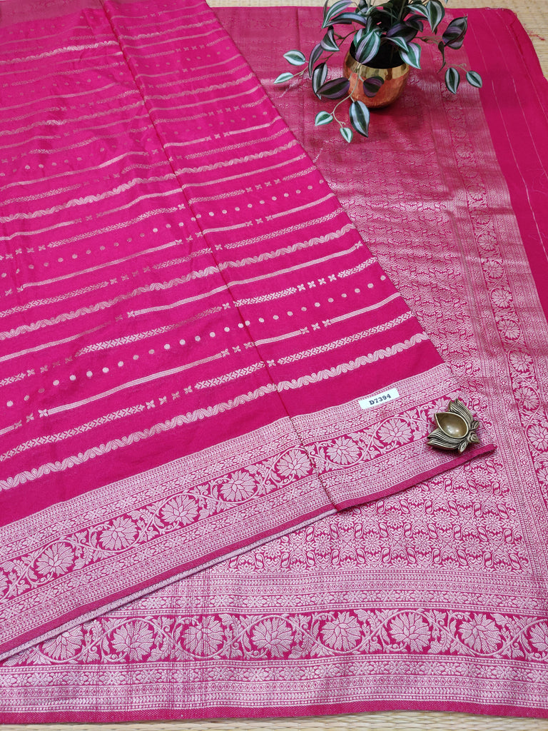 Satin Crepe Saree #D7394