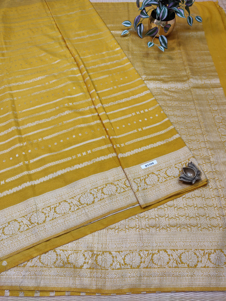 Satin Crepe Saree #D7398