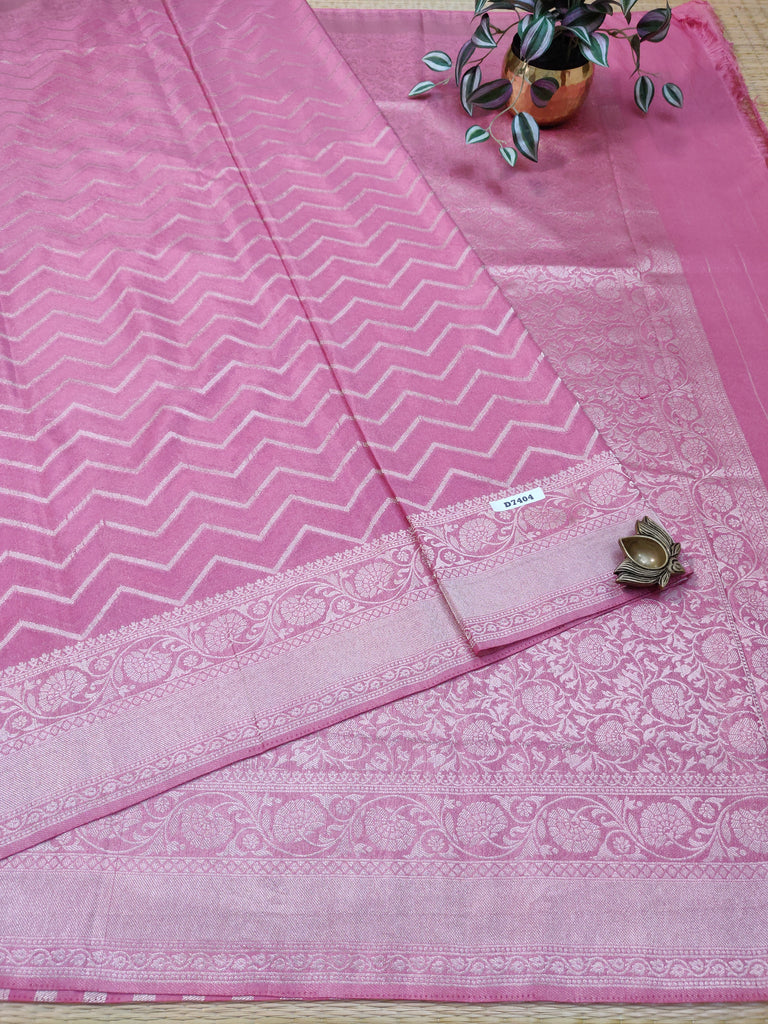 Satin Crepe Saree #D7404