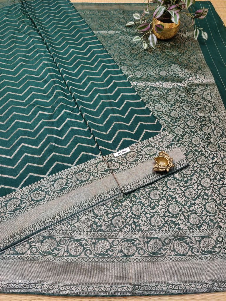 Satin Crepe Saree #D7409