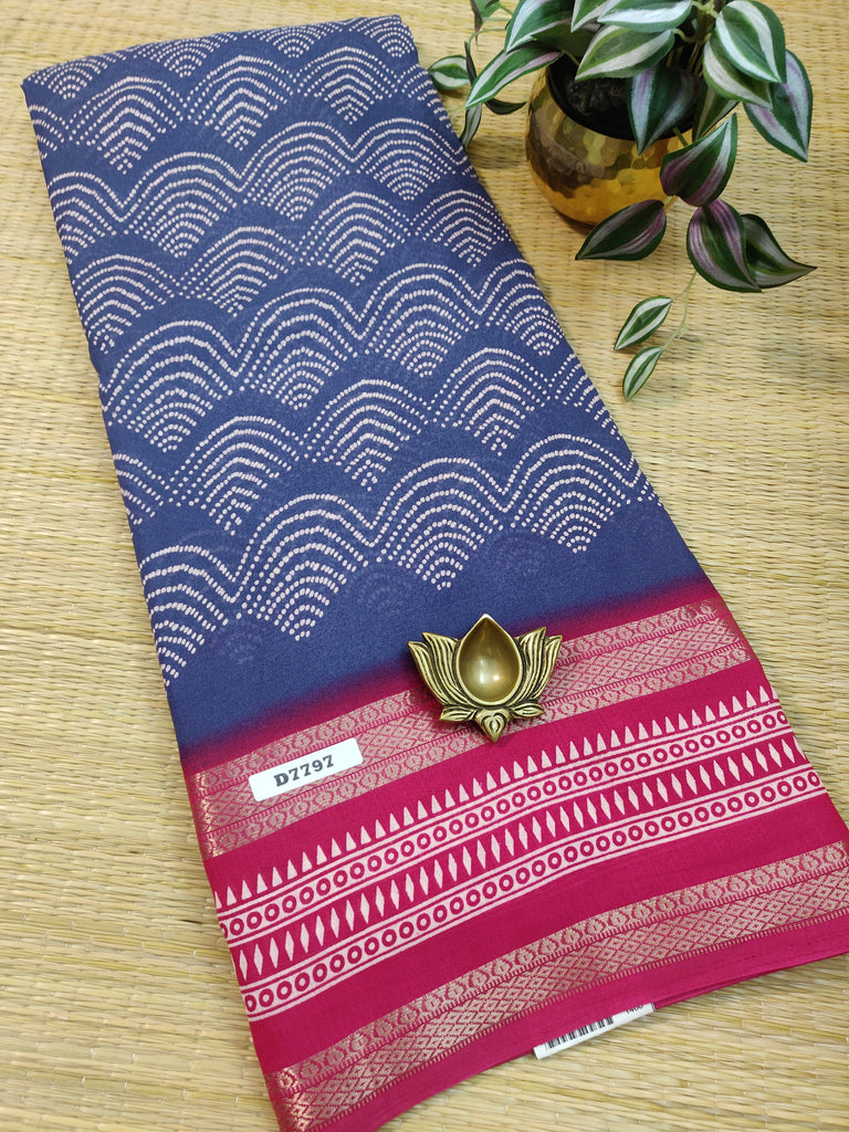 Mass Crepe Sarees #D7797