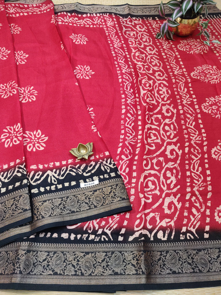 Mass Crepe Sarees #D7630