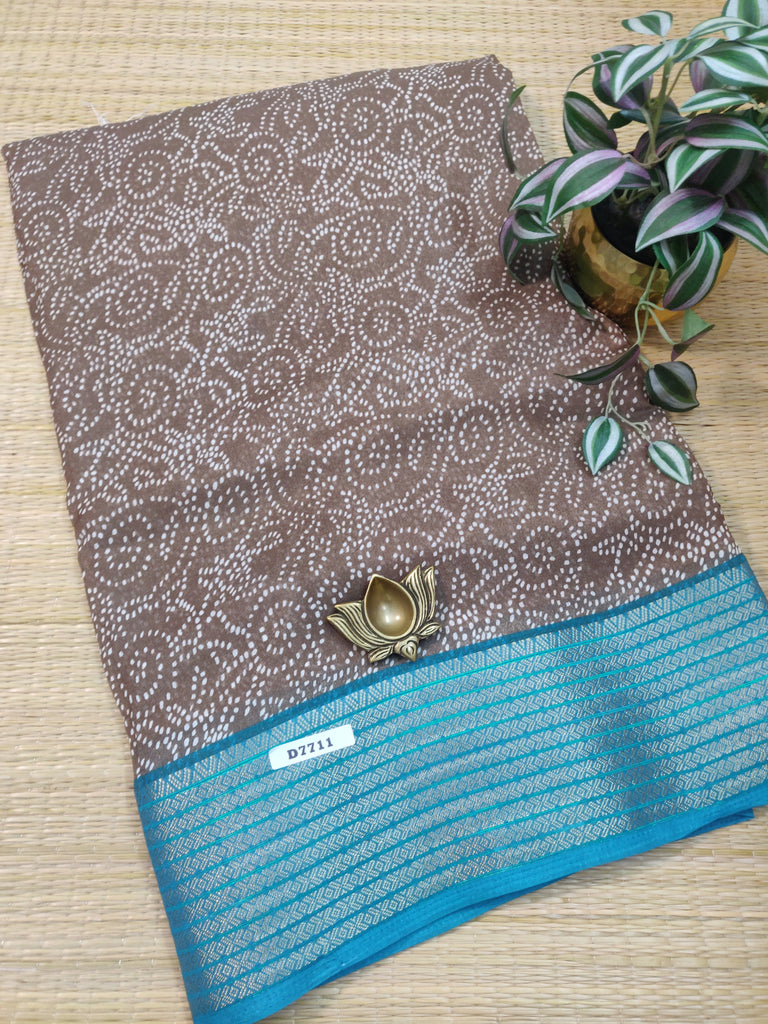 Mass Crepe Sarees #D7711