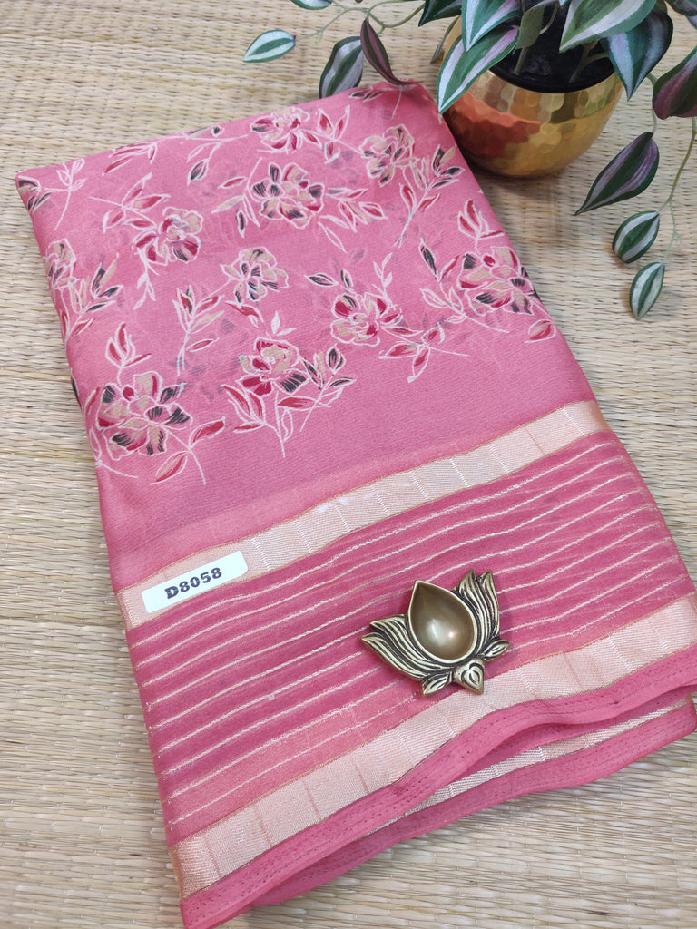 Georgette Sarees #D8058
