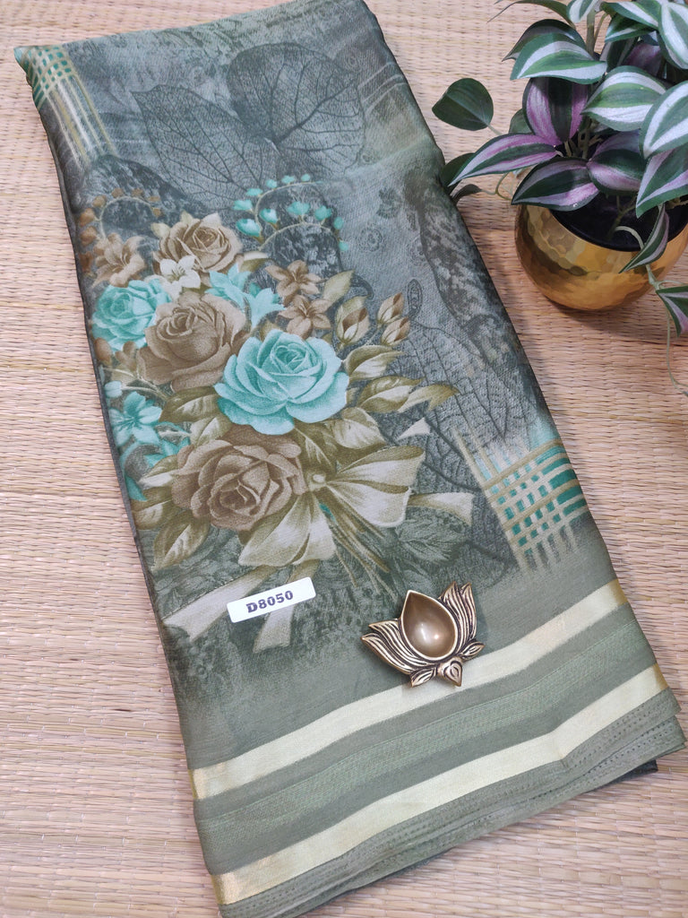 Mass Crepe Sarees #D8050