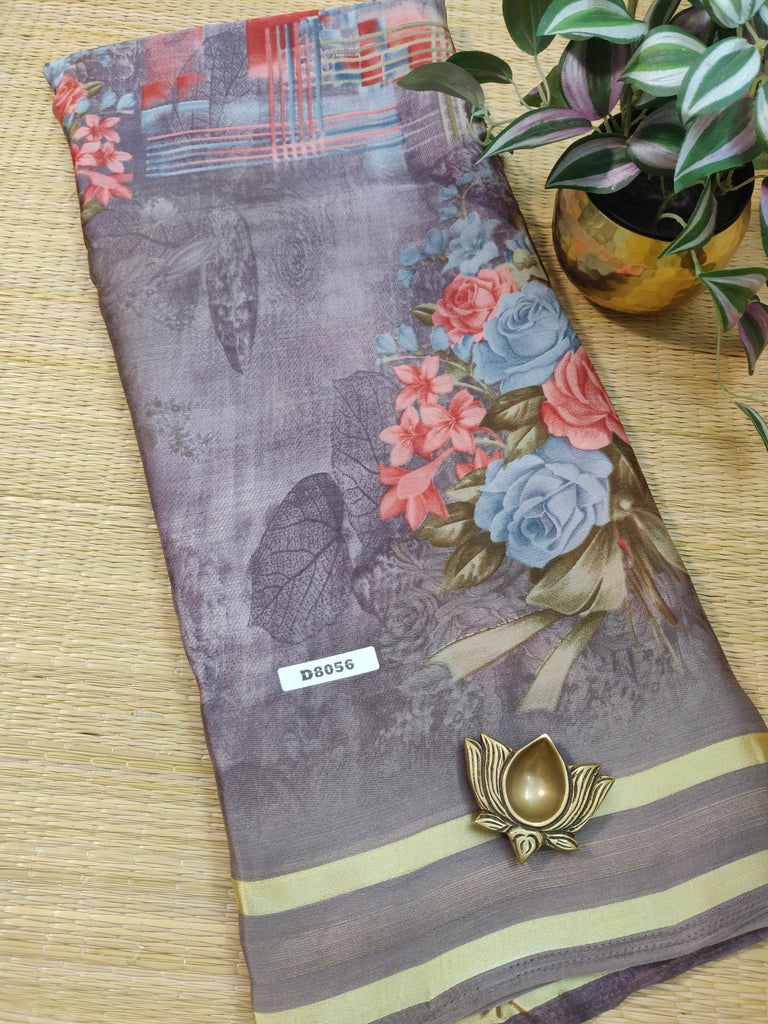 Mass Crepe Sarees #D8056