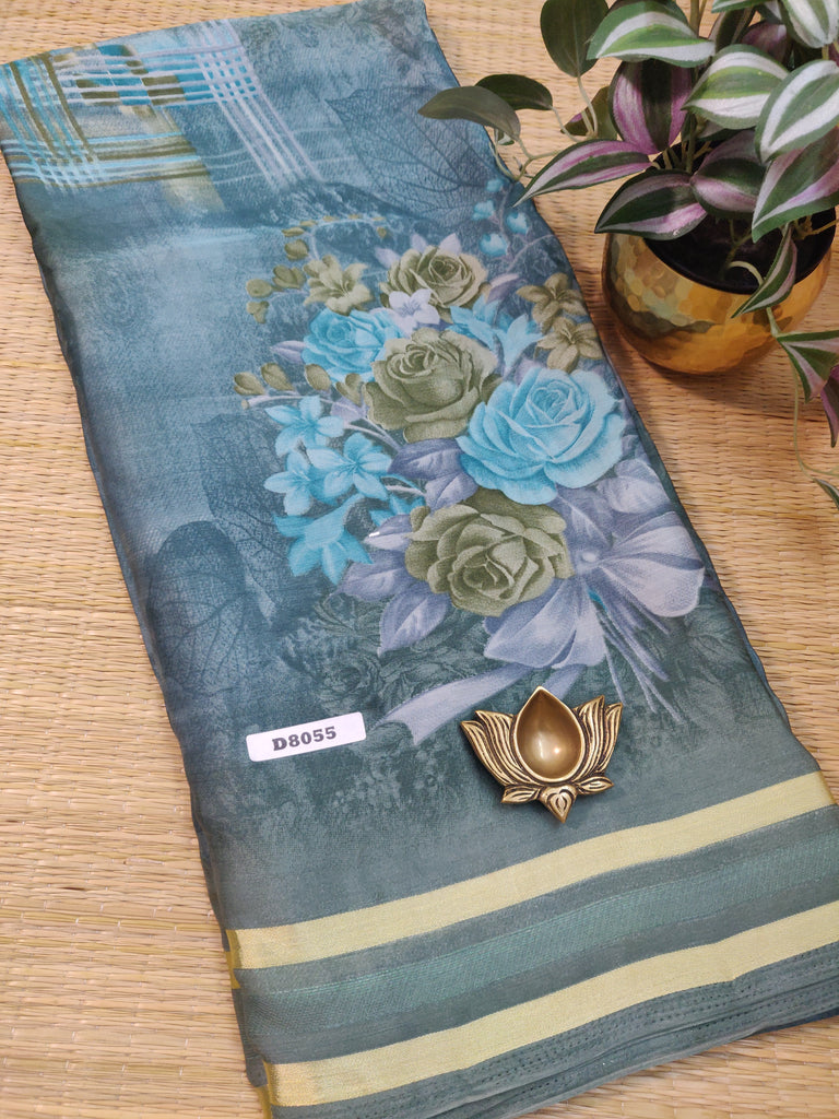 Mass Crepe Sarees #D8055