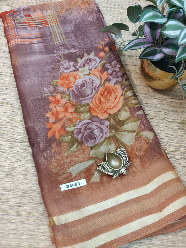 Mass Crepe Sarees #D8054