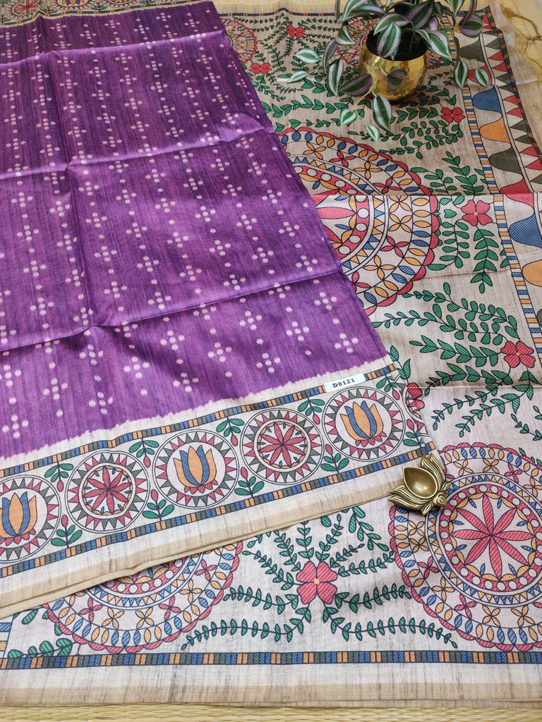 Printed Tussar #D8121