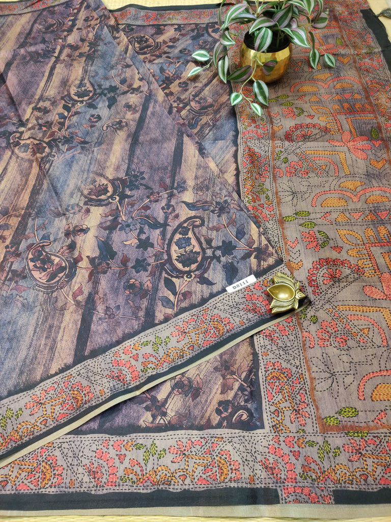 Gajji Printed Crepe Silk  #D8111