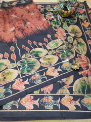 Gajji Printed Crepe Silk  #D8115