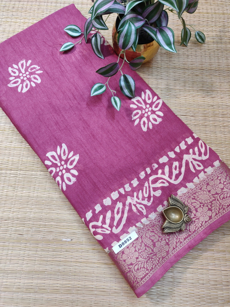 Mass Crepe Sarees #D8852