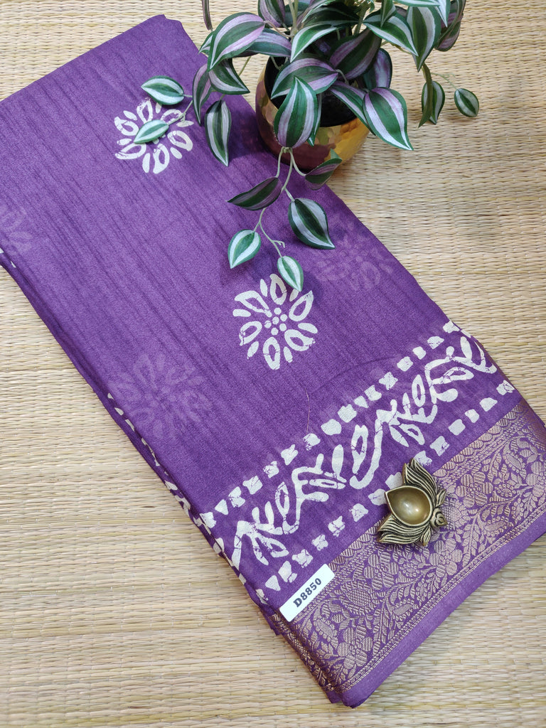 Mass Crepe Sarees #D8850