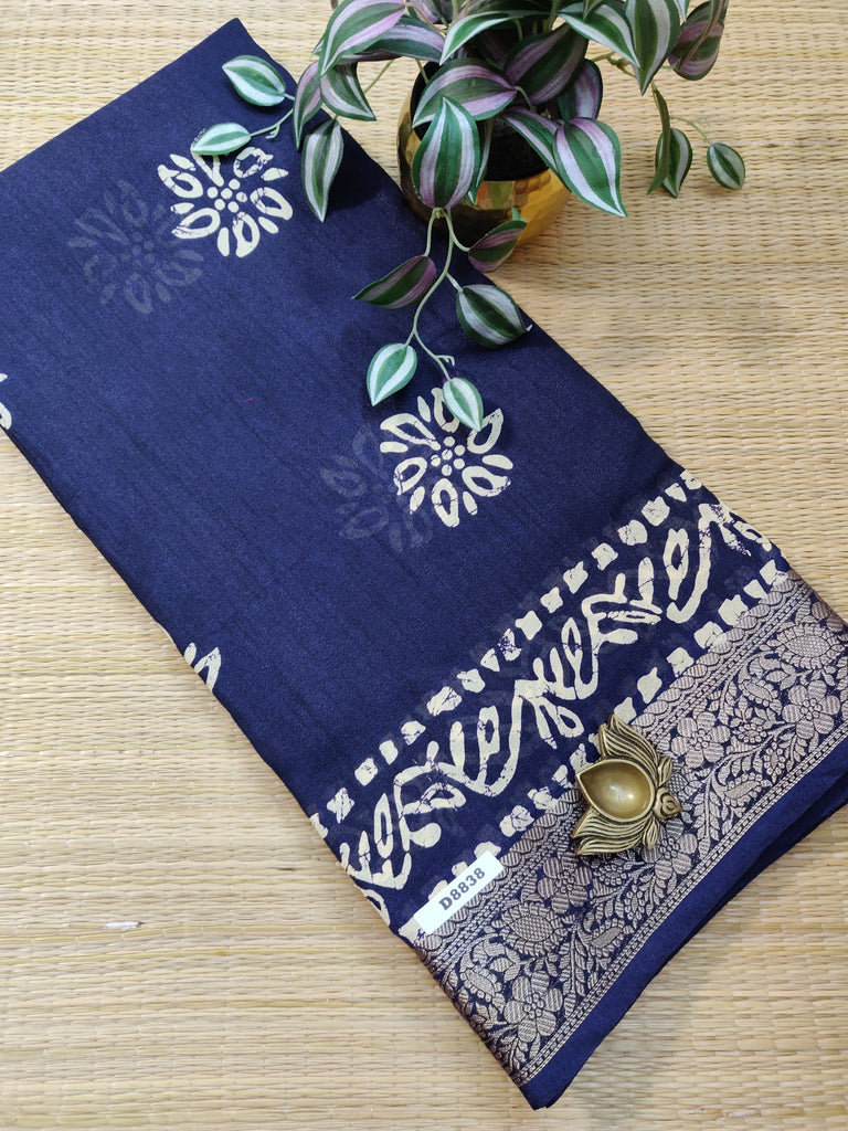 Mass Crepe Sarees #D8838