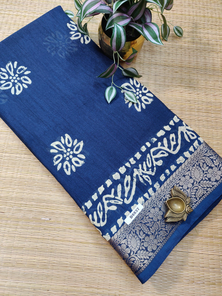 Mass Crepe Sarees #D8837
