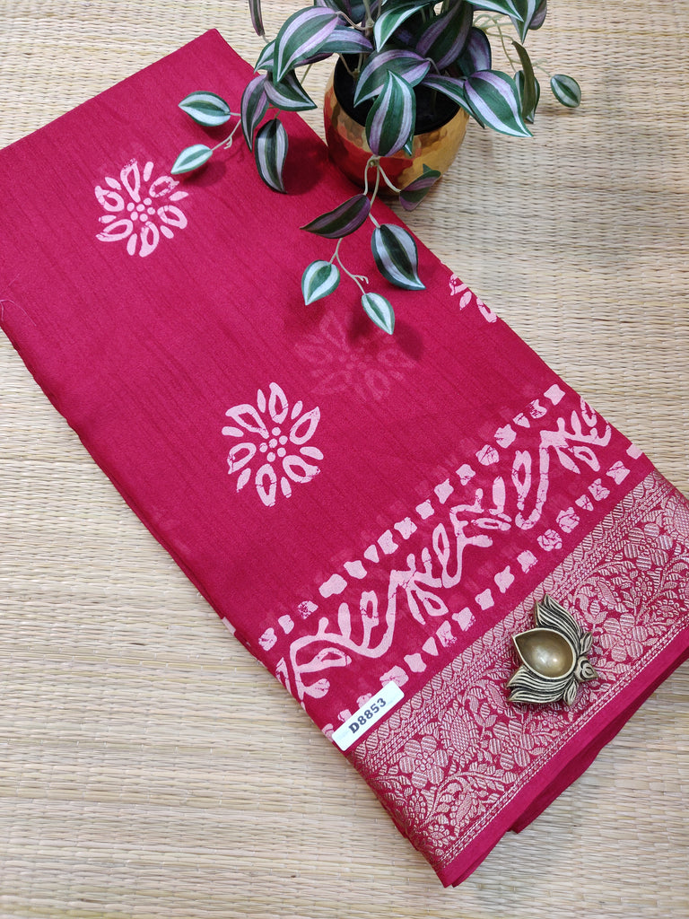 Mass Crepe Sarees #D8853