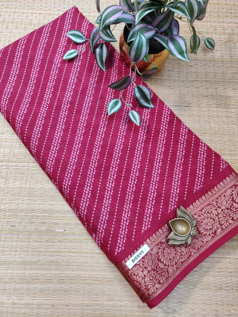 Mass Crepe Sarees #D8845