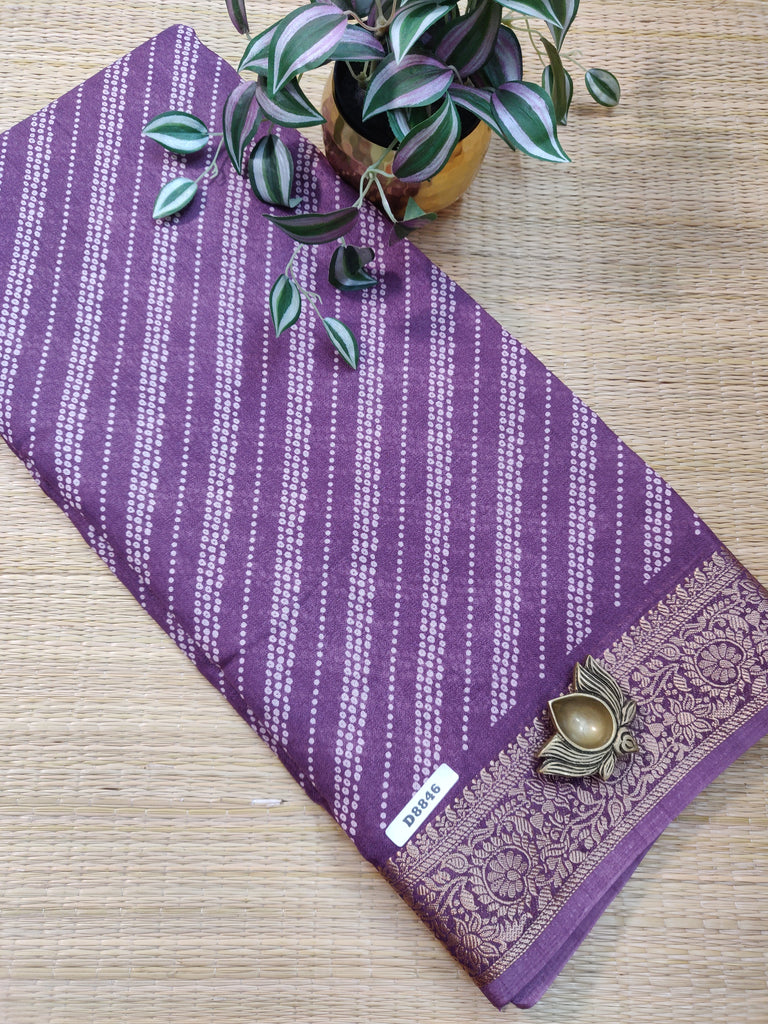 Mass Crepe Sarees #D8846