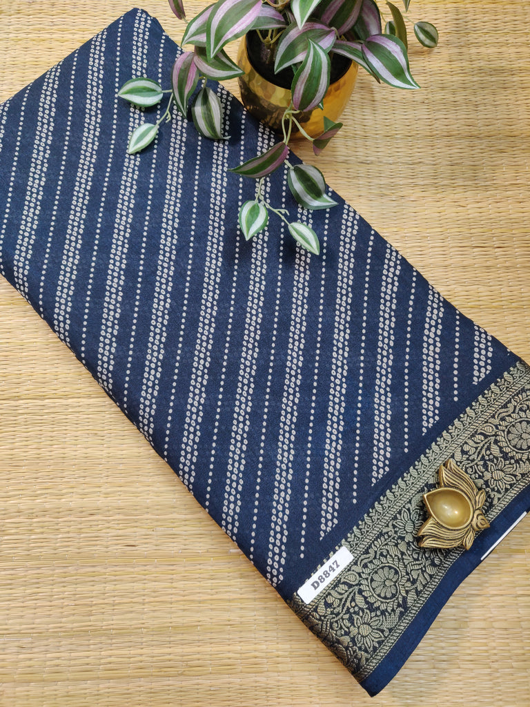 Mass Crepe Sarees #D8847