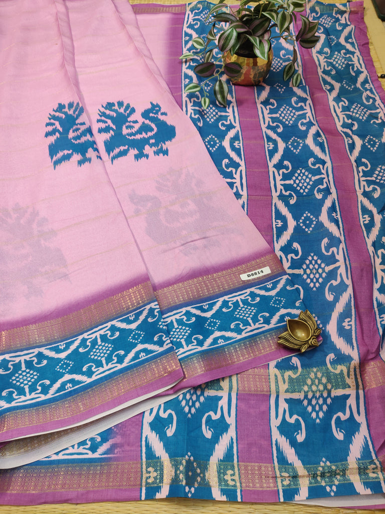 Printed Crepe Sarees #D8814