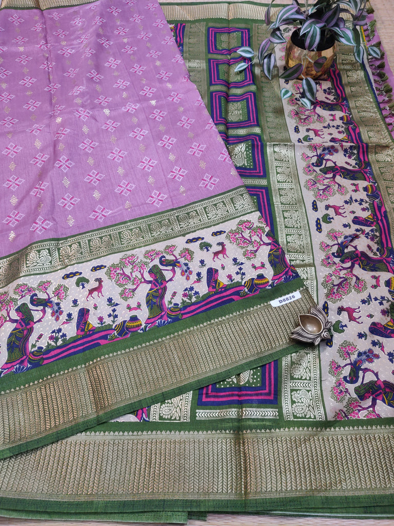 Premium Printed Crepe Sarees #D8826