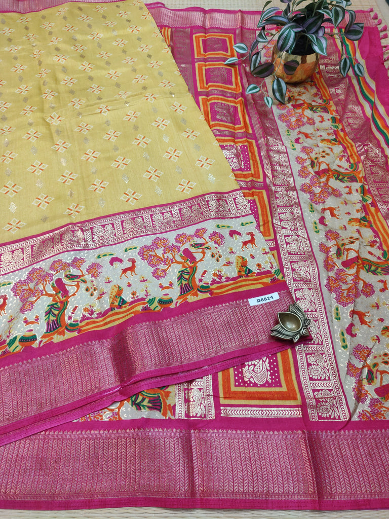 Premium Printed Crepe Sarees #D8824