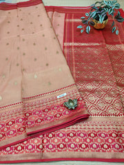 Semi Banarasi Satin Crepe #D8188