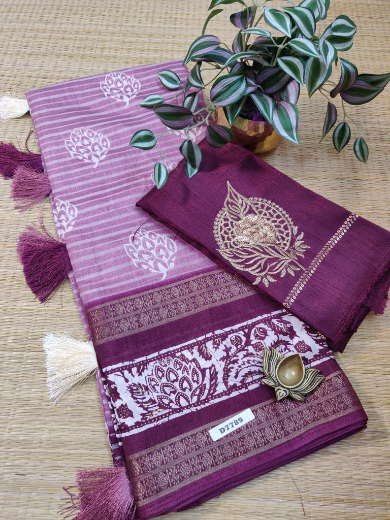 Dola Printed Silk #D7789