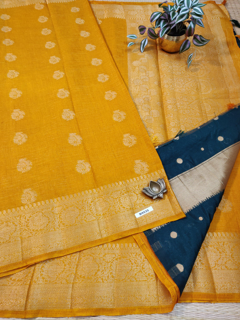 Linen Gajji Silk # D9535