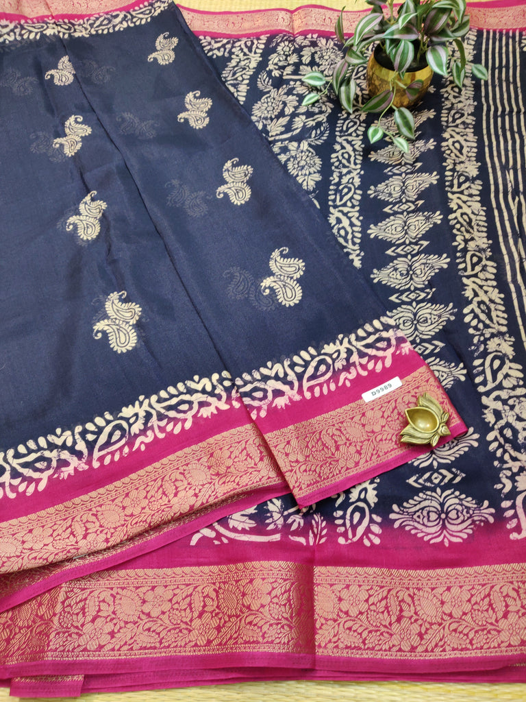 Mass Crepe Sarees #D9989