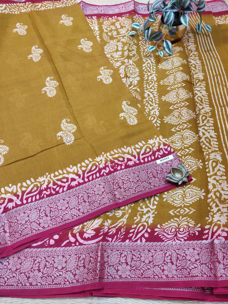 Mass Crepe Sarees #D9993