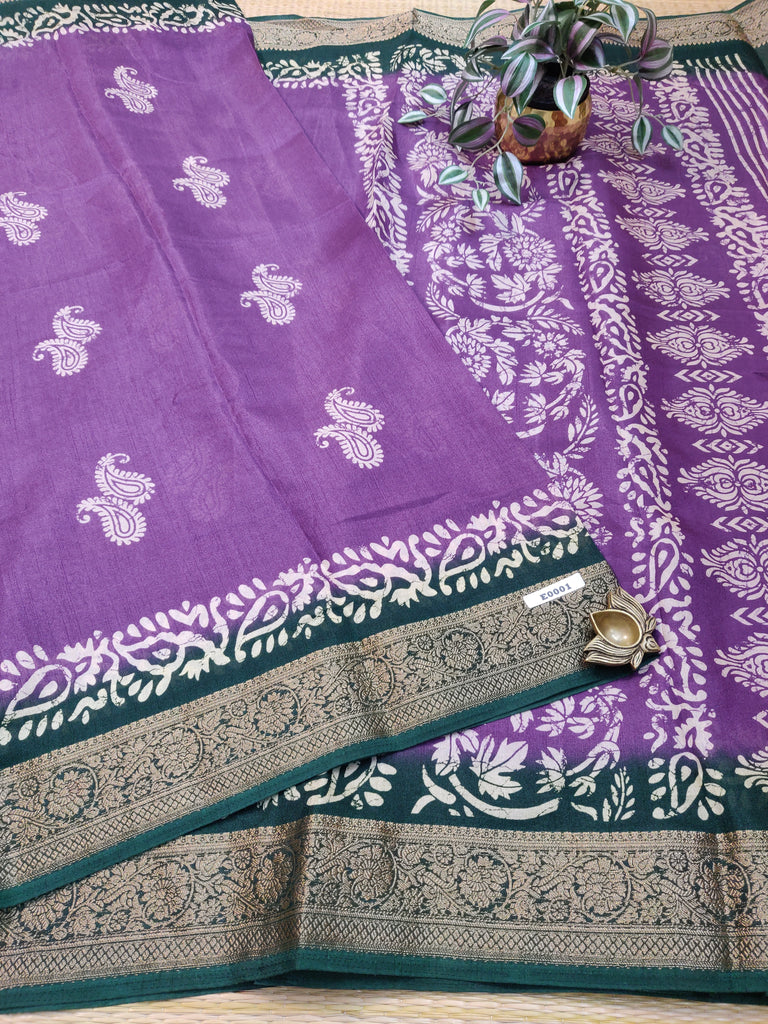 Mass Crepe Sarees #E0001
