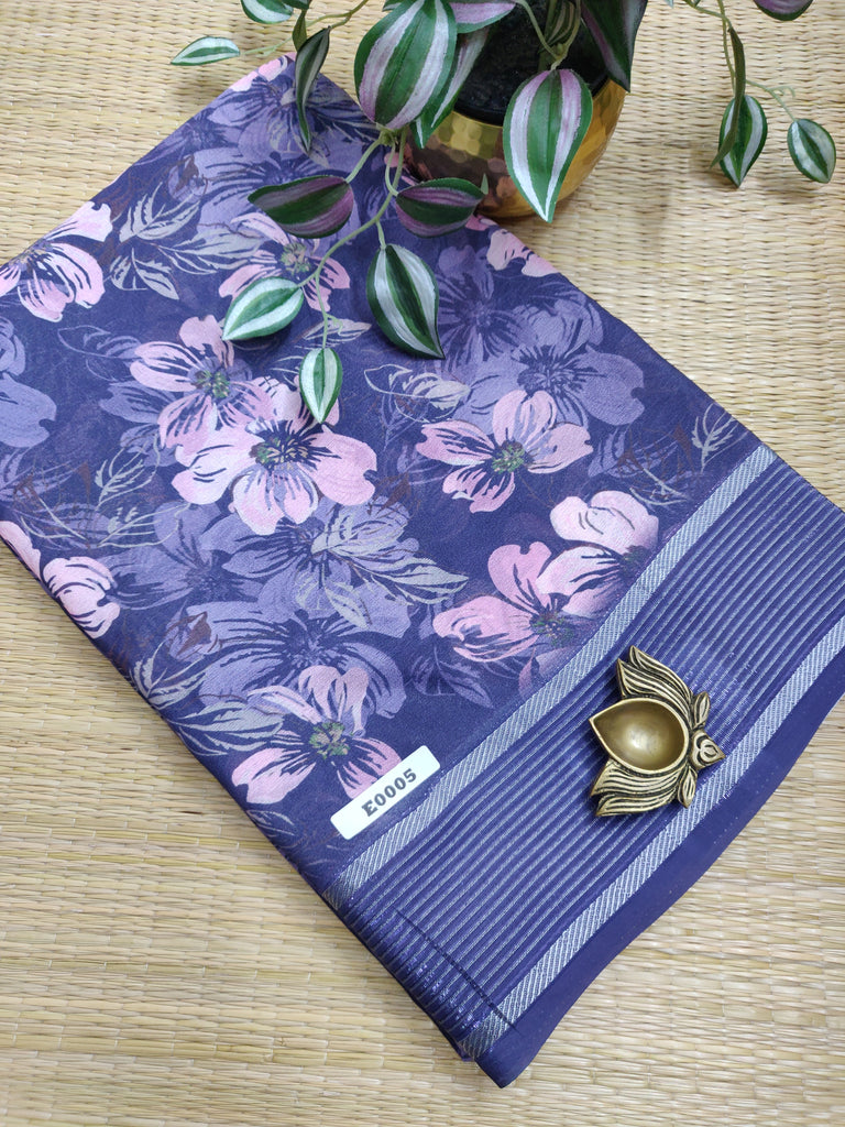 Shimmer Silk sarees #E0005