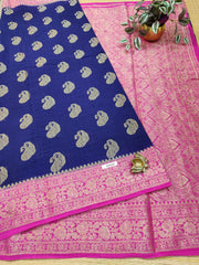 Semi Banarasi Saree #E0096